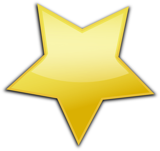 Large gold star clipart