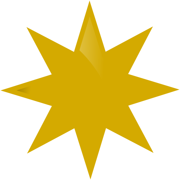 Large gold star clipart