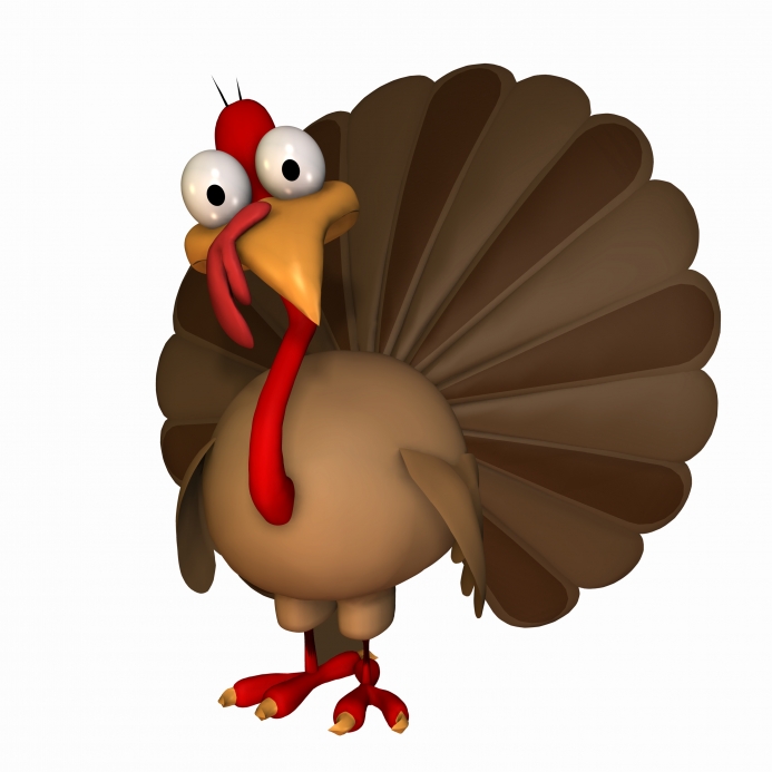 A Cartoon Picture Of A Turkey