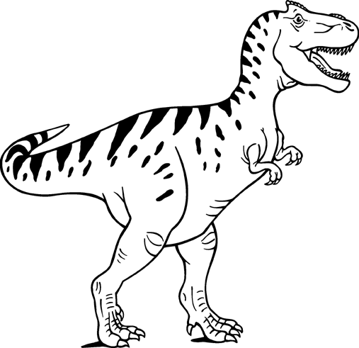 Dinosaur Clipart Black and White craft projects, Black and White