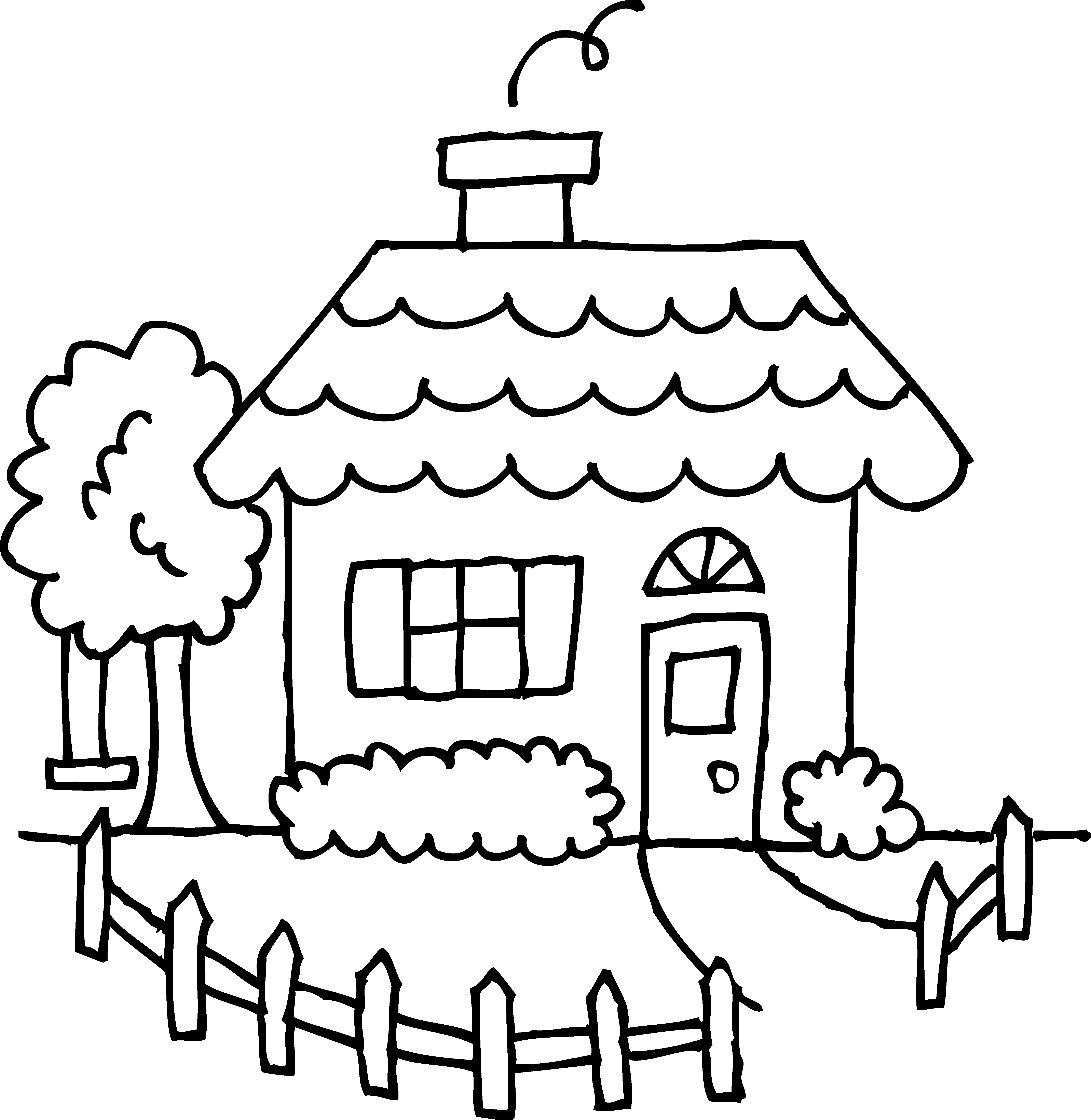 House clip art black and white