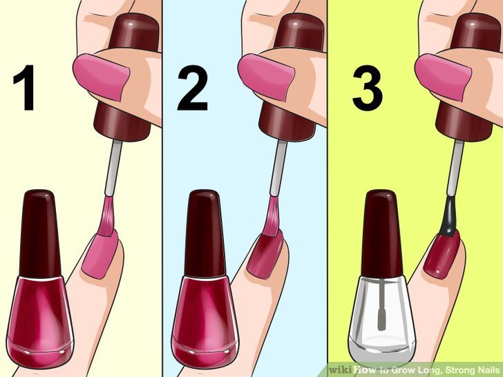 grow nails step by step - Clip Art Library