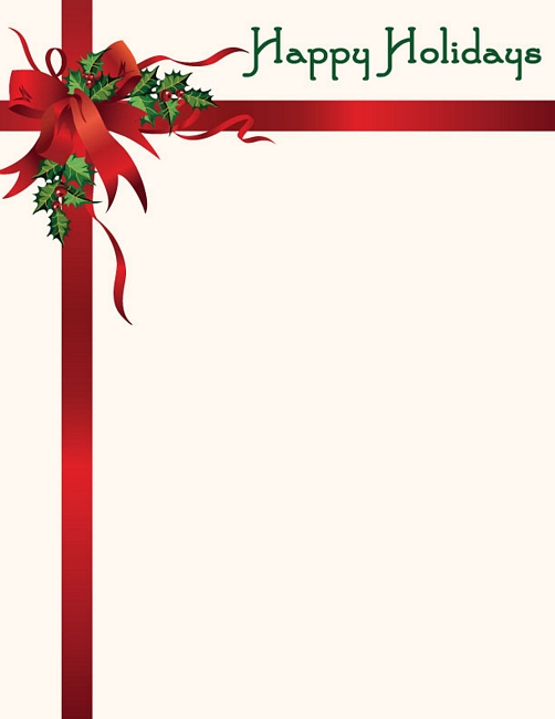 christmas letterheads free download