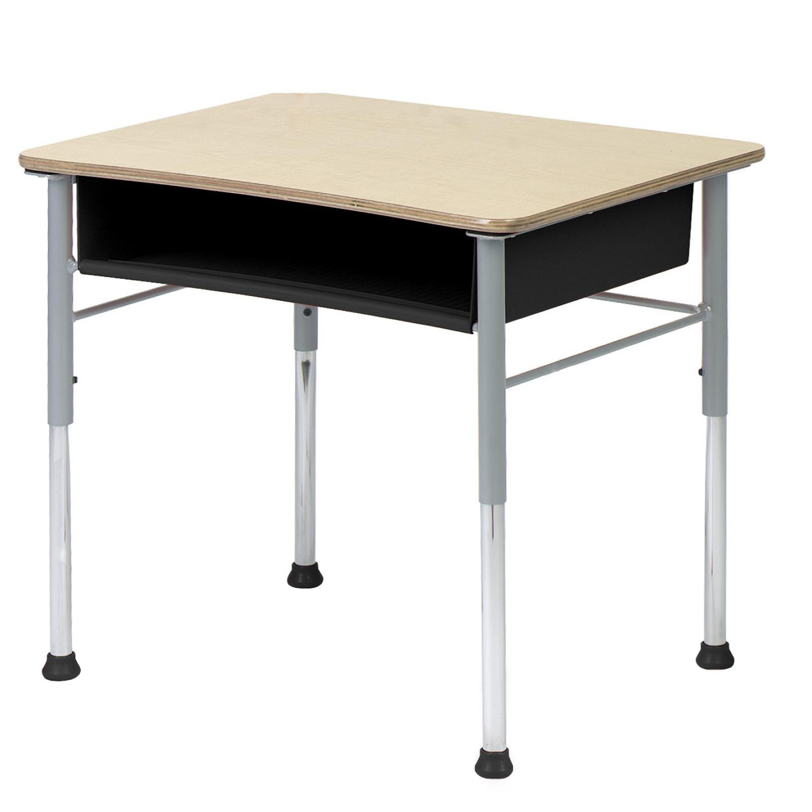 Students Black And White Desk Clipart