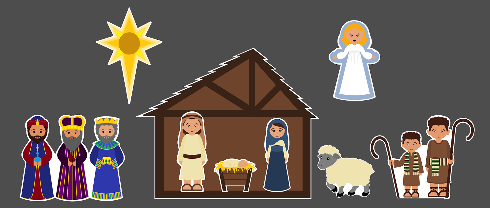 Free Printable Nativity Scene Cutouts