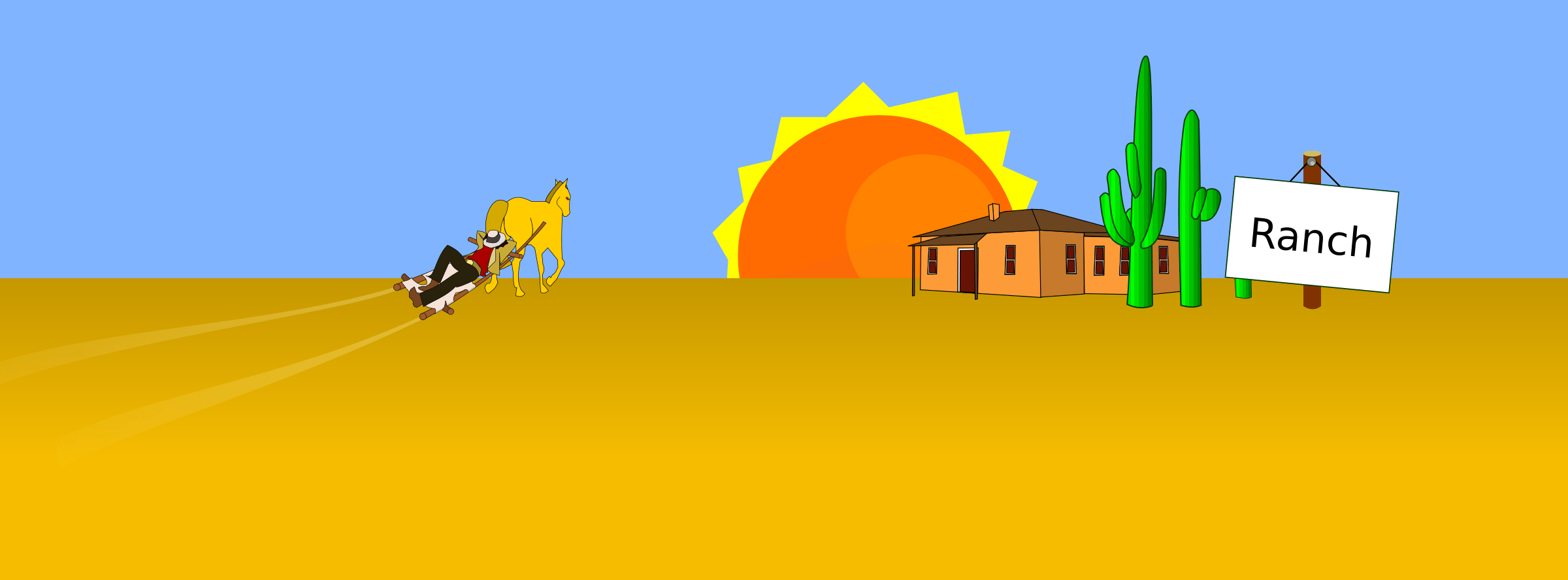 desert scene clip art