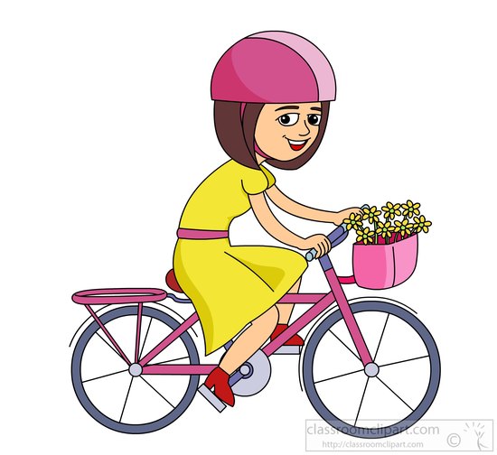4 667 Girl Riding Bike Stock Illustrations Cliparts And Royalty