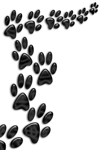 Puppy paw print clip art