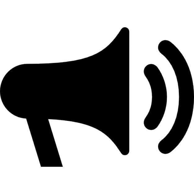 Speaker symbol of voice volume Icons
