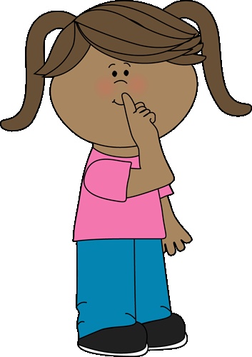 Student quiet voice and hands clipart