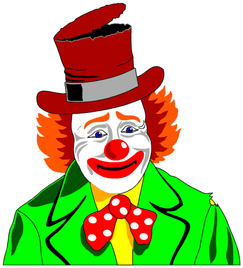 Free Sad Clown Clip Art