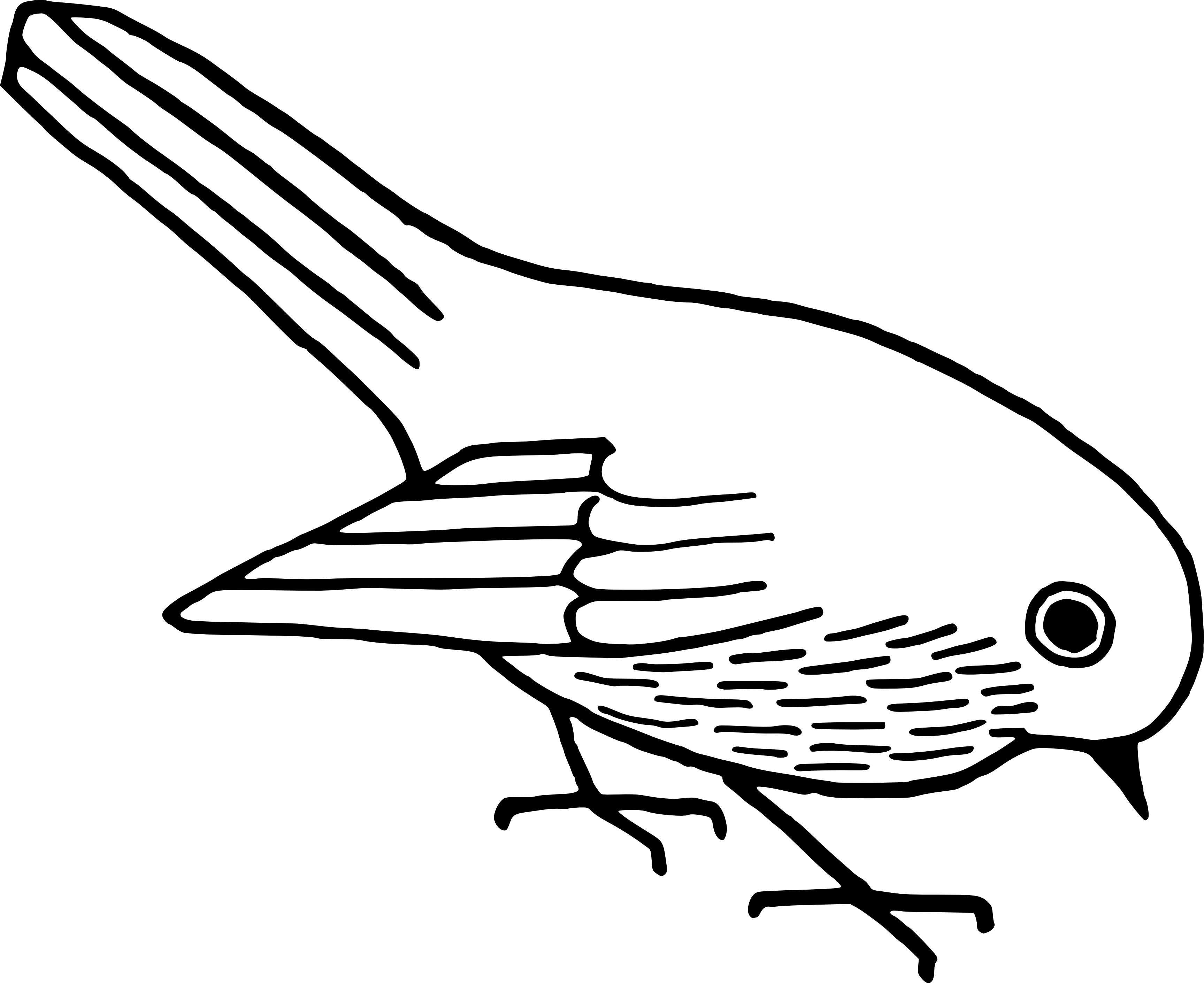 Bird Black And White Drawing
