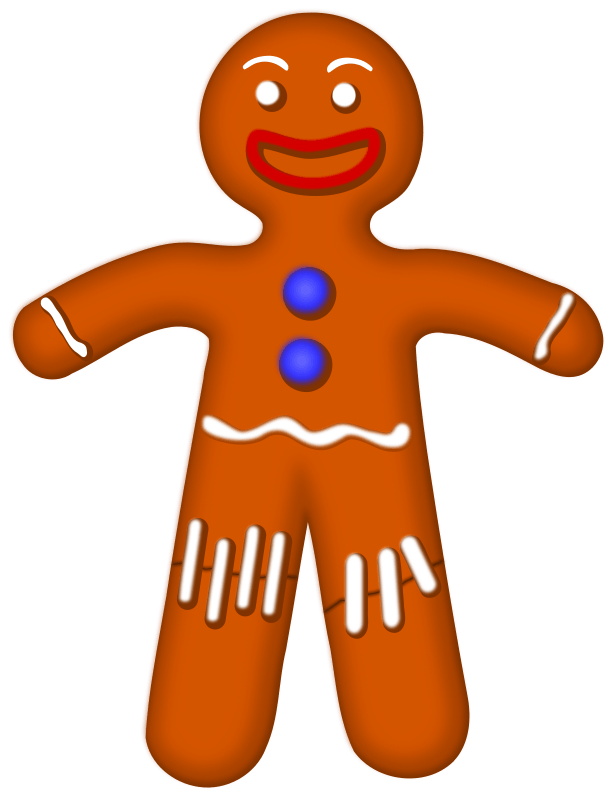 gingerbread man png - Clip Art Library