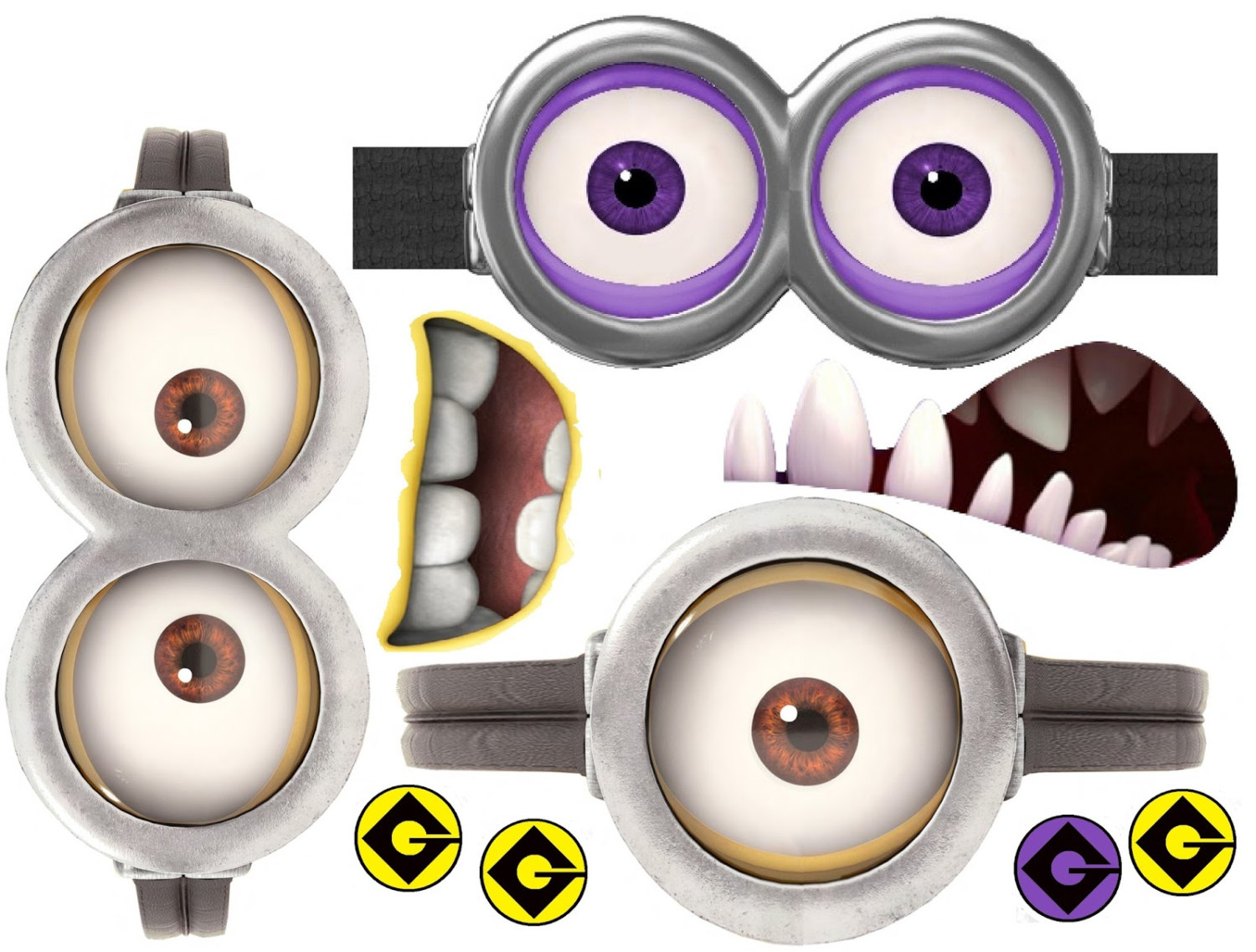 minions eyes template Clip Art Library