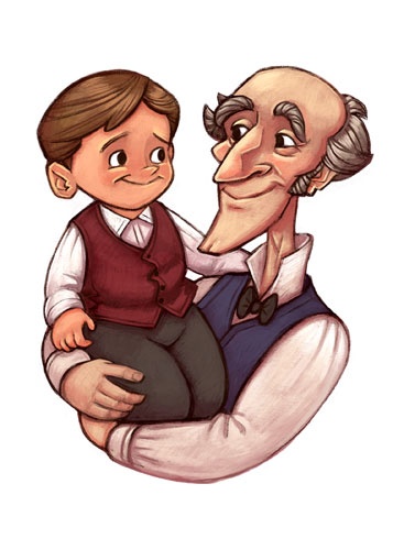 scrooge and tiny tim cartoon - Clip Art Library