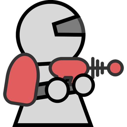 Astronaut icon character vector clip art
