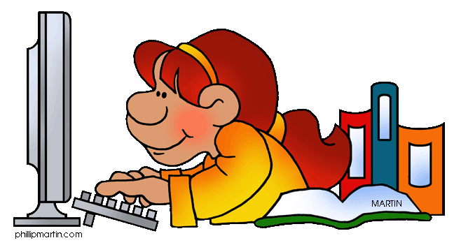 Gif clipart image of computer learning