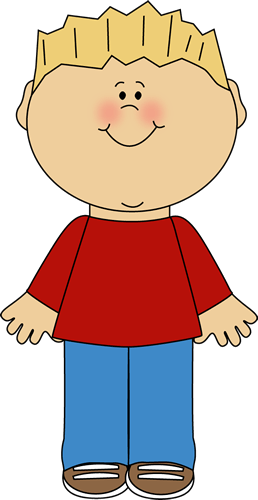 Free student standing clipart