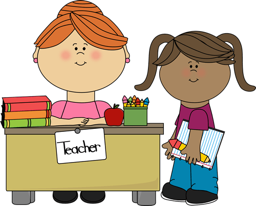 Free student standing clipart