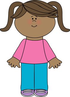 Standing student clipart