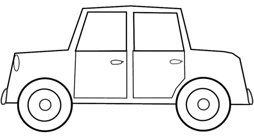 Car black and white car drawing clipart black and white