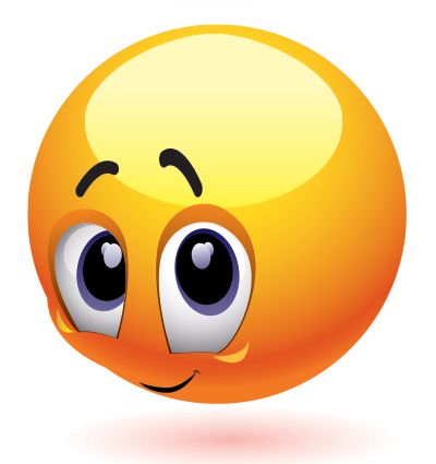 Happy eye blushing fave clipart