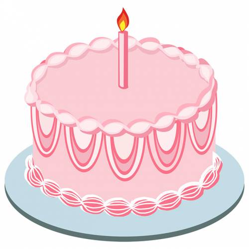 Pink cake clipart