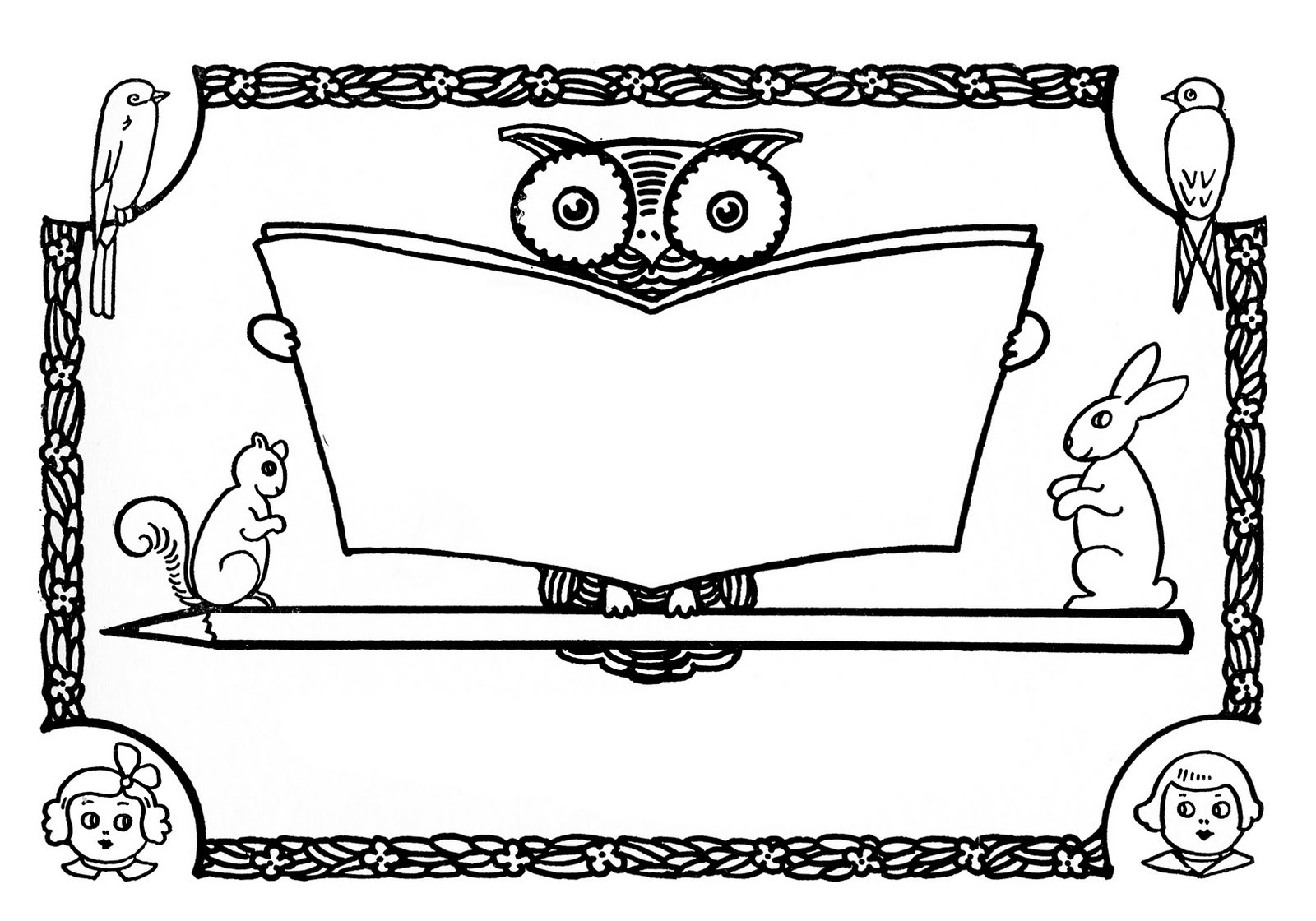 Free Printable Vintage Bookplates Clip Art Library