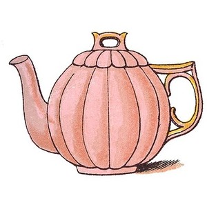 Vintage teapot clipart