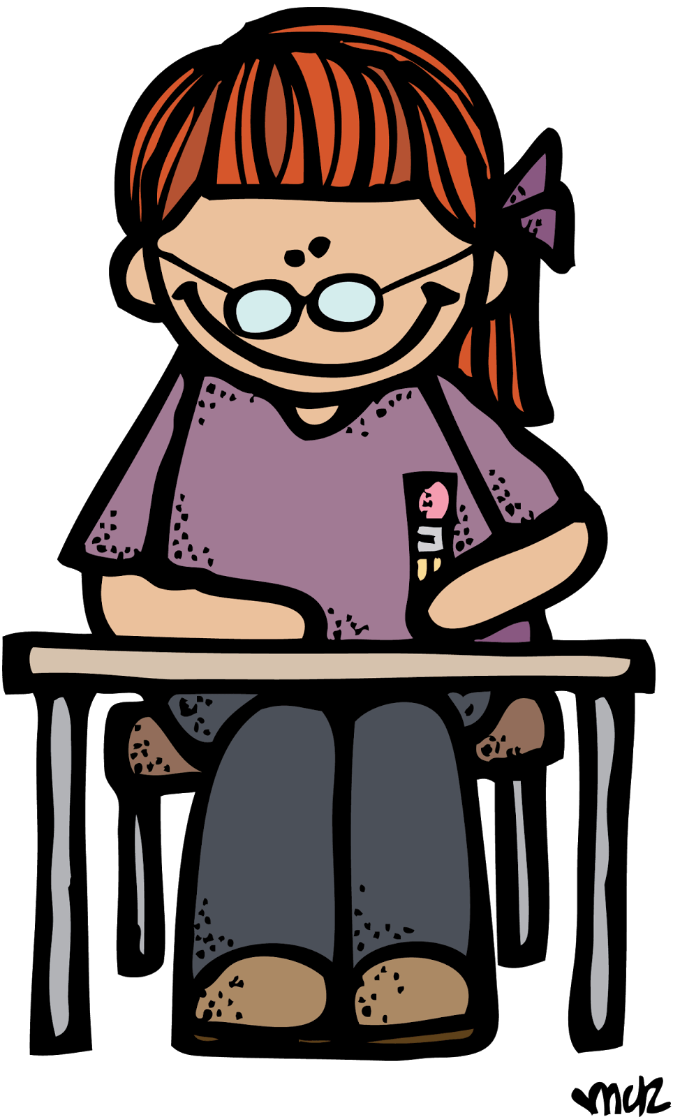 Writing disabled student clipart