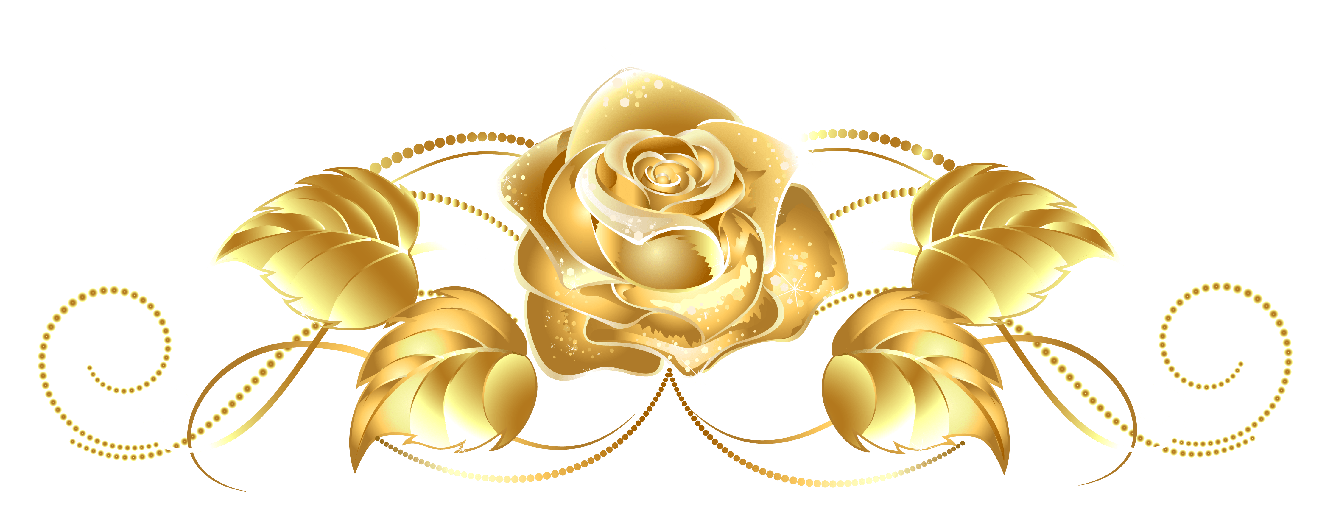 Gold Rose Png Clip Art Library