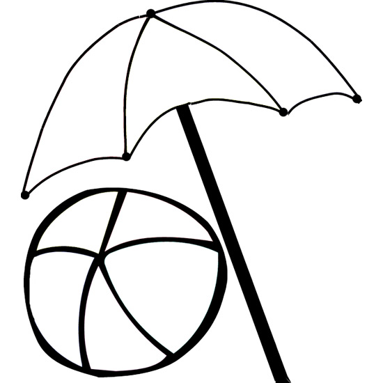 Sun Beach Umbrella Clipart