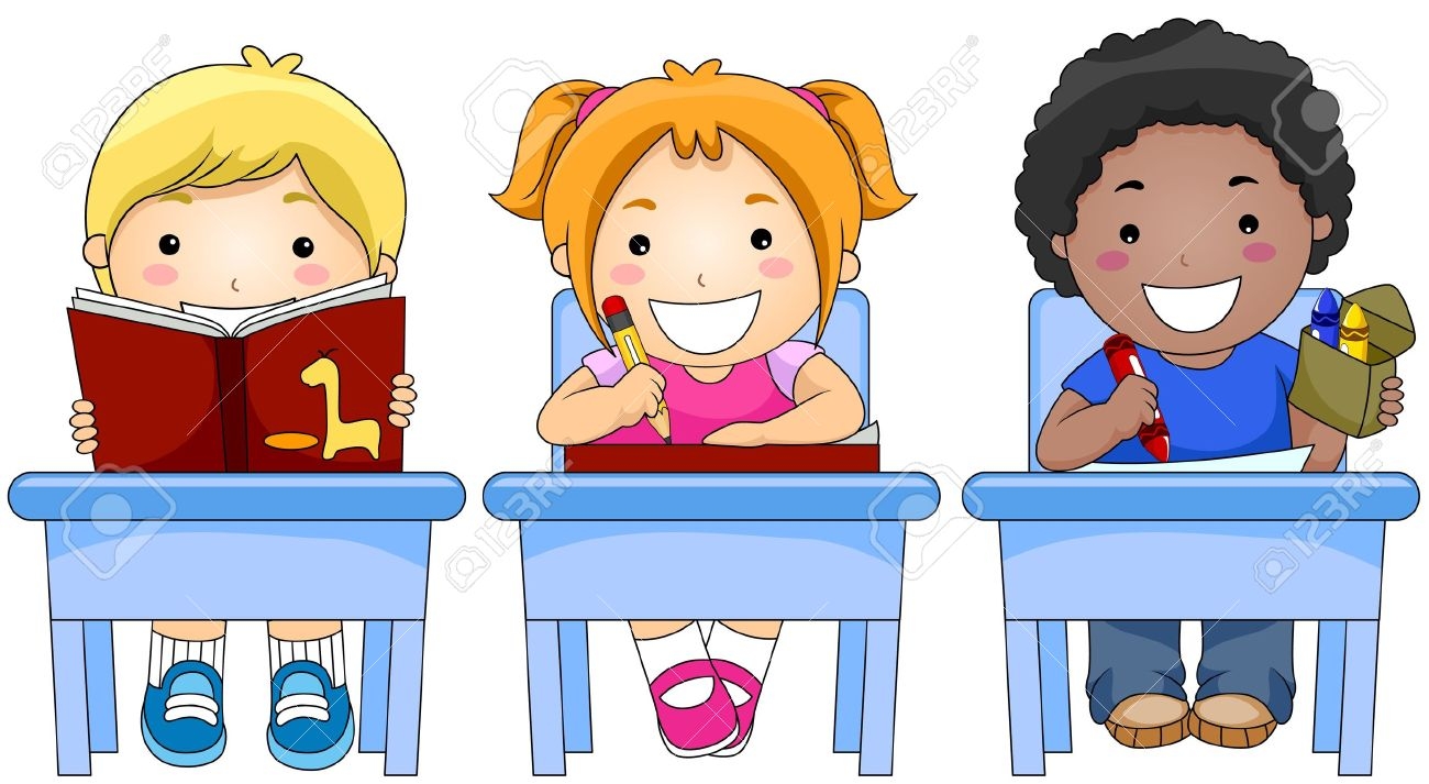 Kids Reading And Writing Clipart