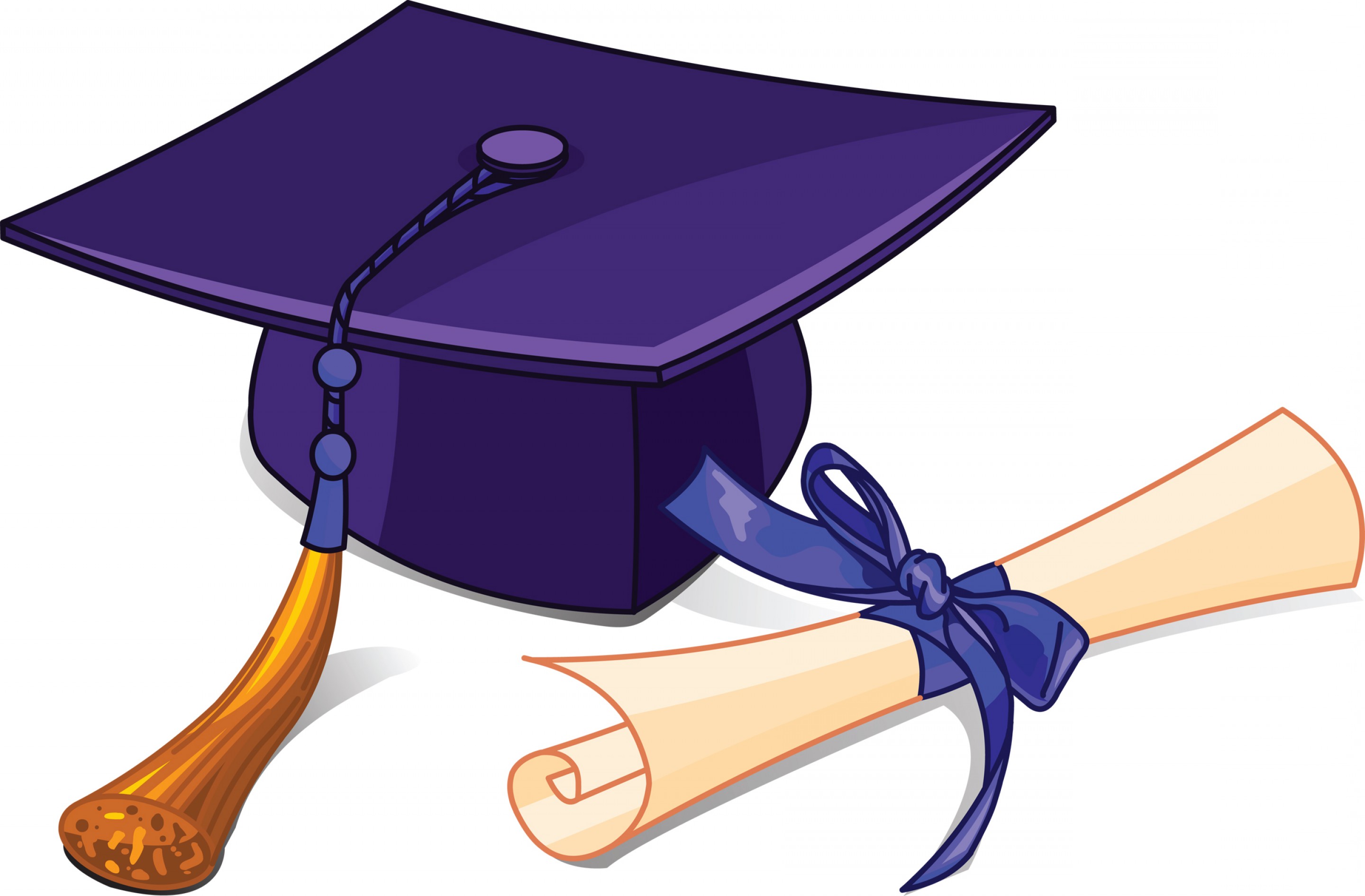 Purple Graduation Cap Clipart Clip Art Library 1190