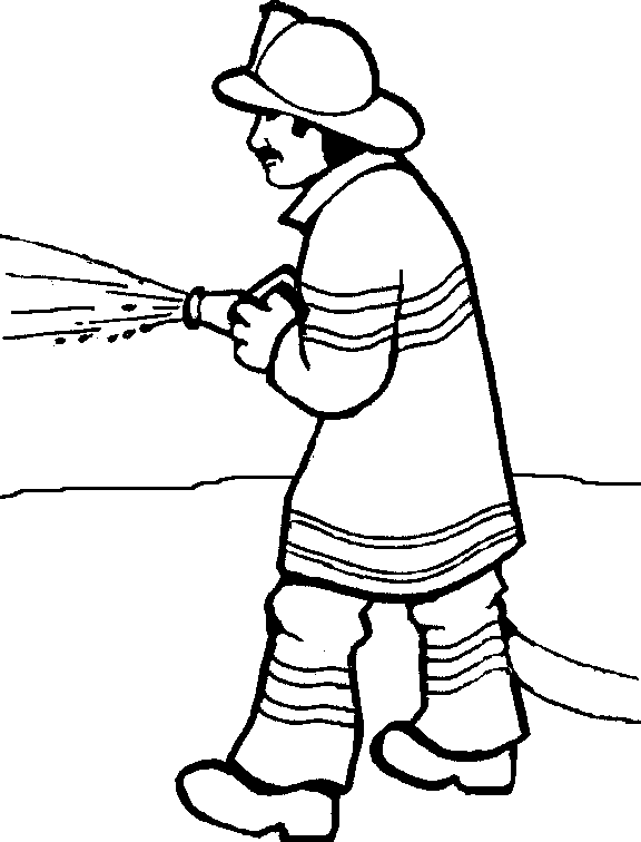 Featured image of post Outline Fireman Clipart Black And White