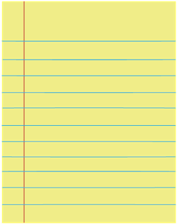 Yellow Lined Paper Clipart