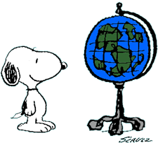 Snoopy at school clipart