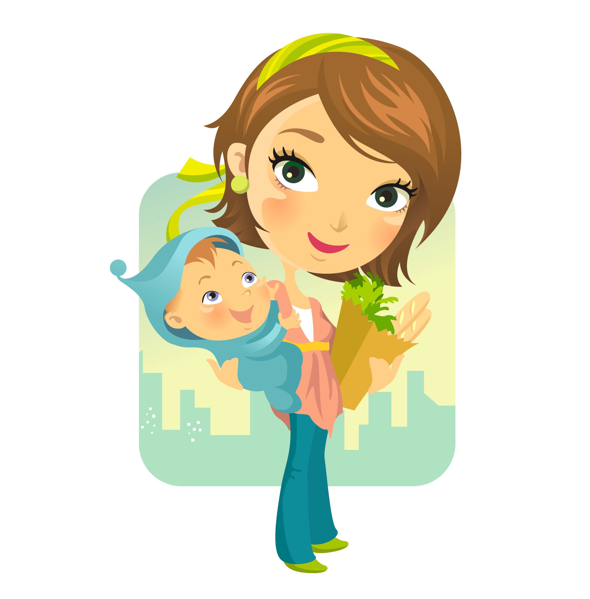 free animated clipart for new mothers