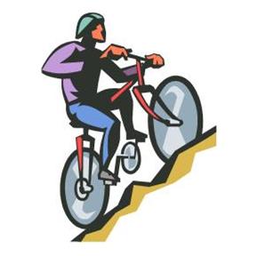 Mountain biking clip art