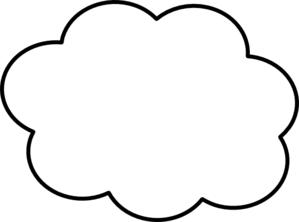Cloud shapes clip art