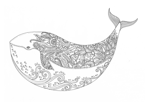 Adult Ocean Coloring Book coloring page, coloring image, clipart