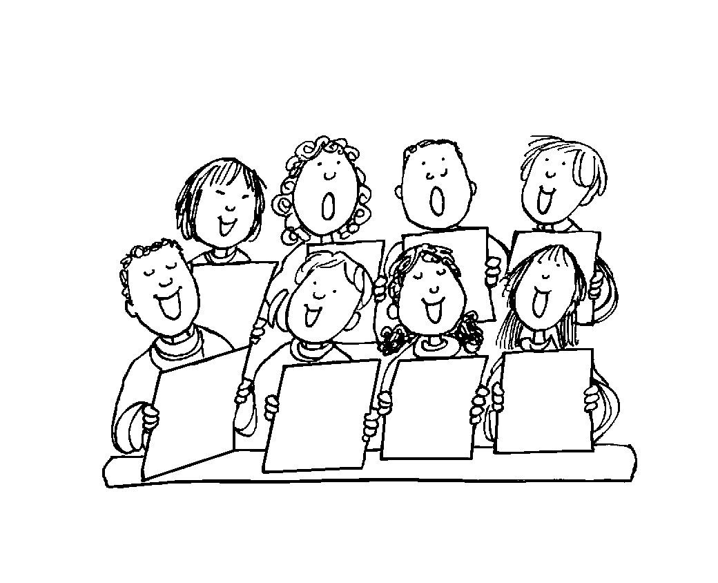 Chorus Singing Groups Clipart