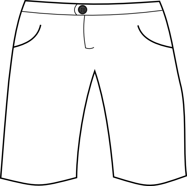 Shorts Clipart Black And White