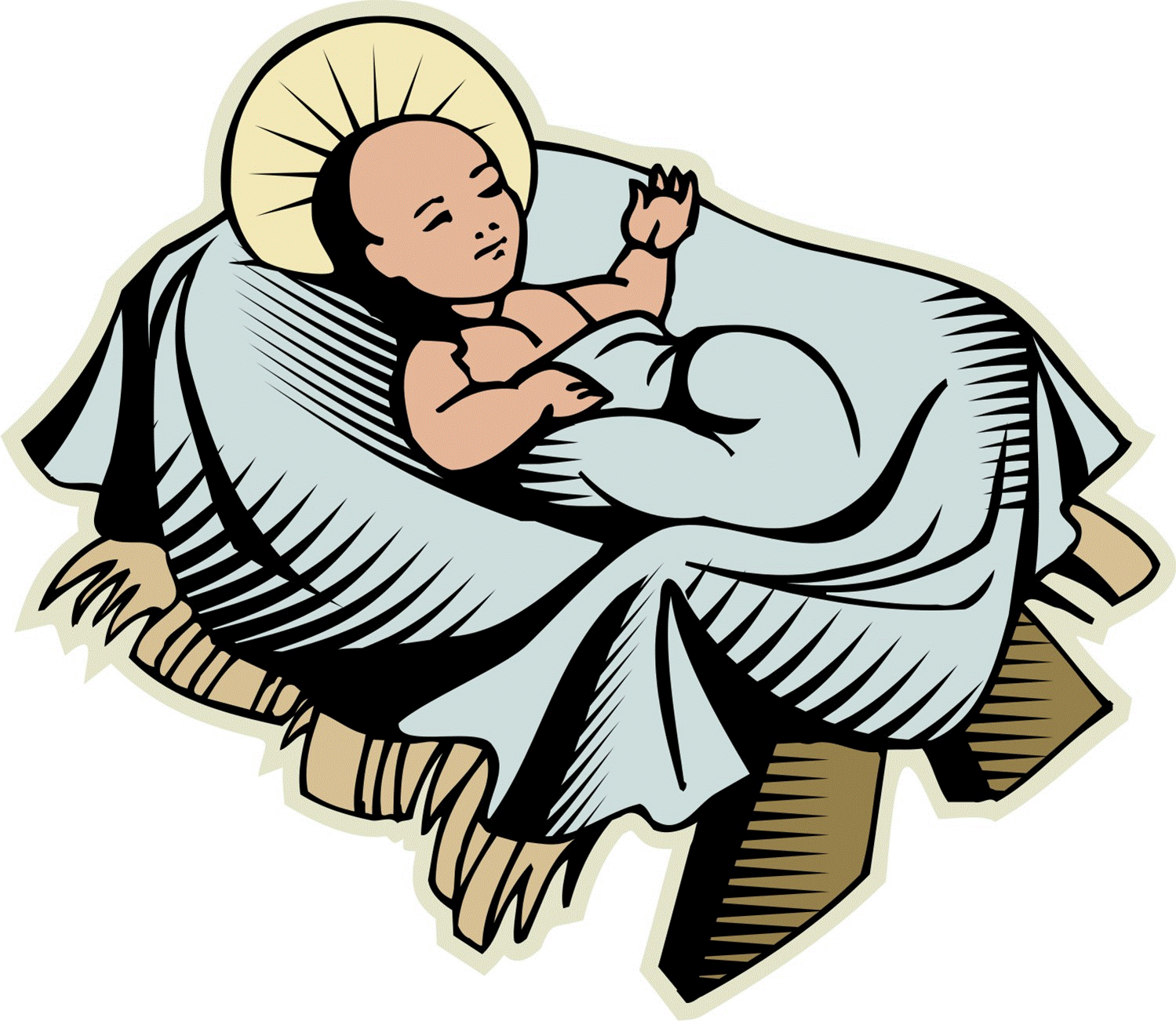 Infant jesus crown clipart