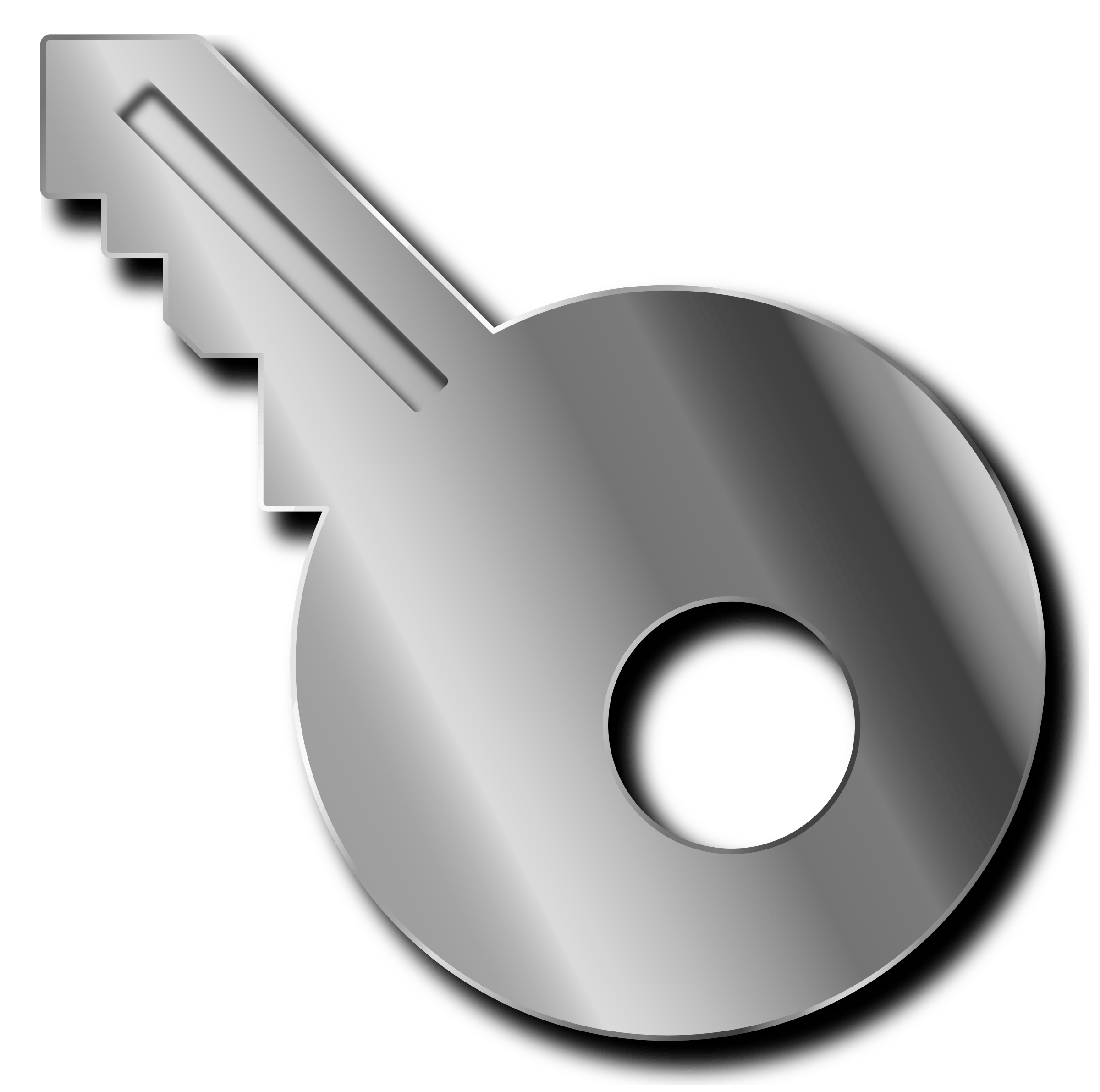 Metal Key Vector Clipart