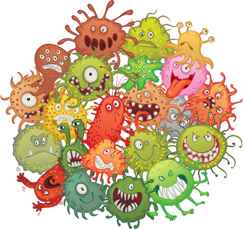 Bacteria free vector download