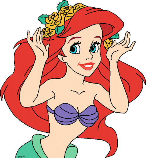 Little mermaid live clipart
