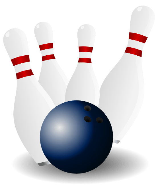 bowling border clipart