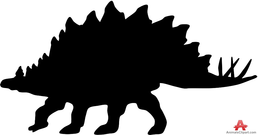 Dinosaur silhouette free clipart