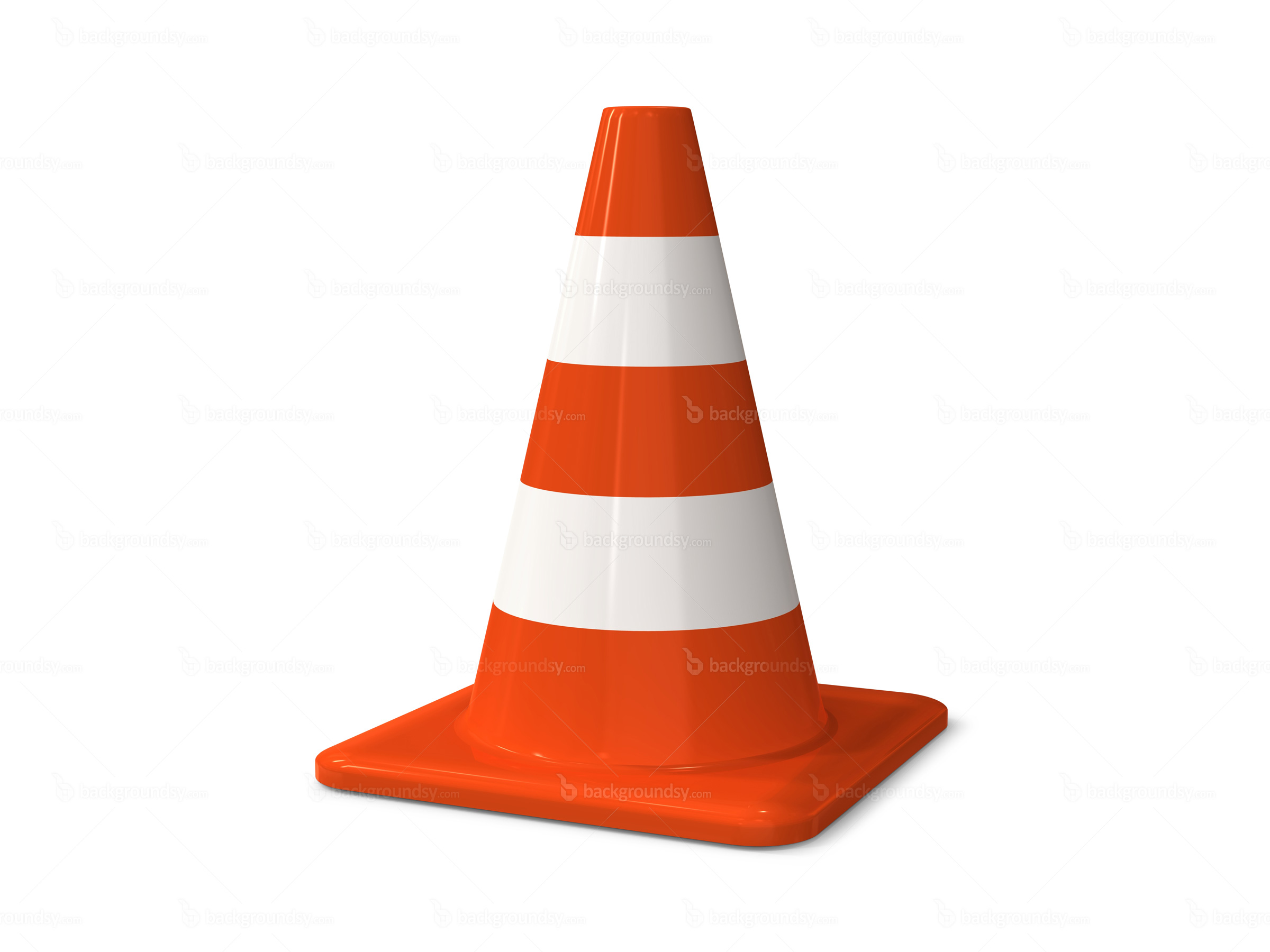 Orange road cone clipart